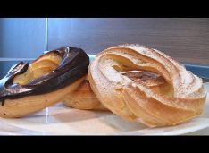 Пирожное заварное кольцо – Кулинарные видео рецепты